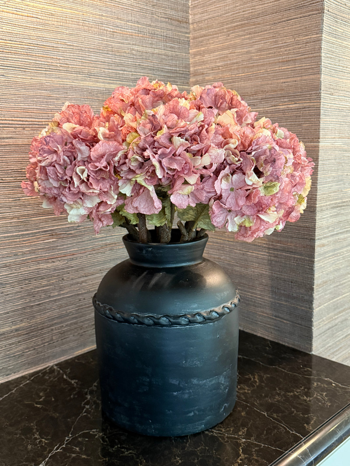 Dusky Pink Hydrangeas