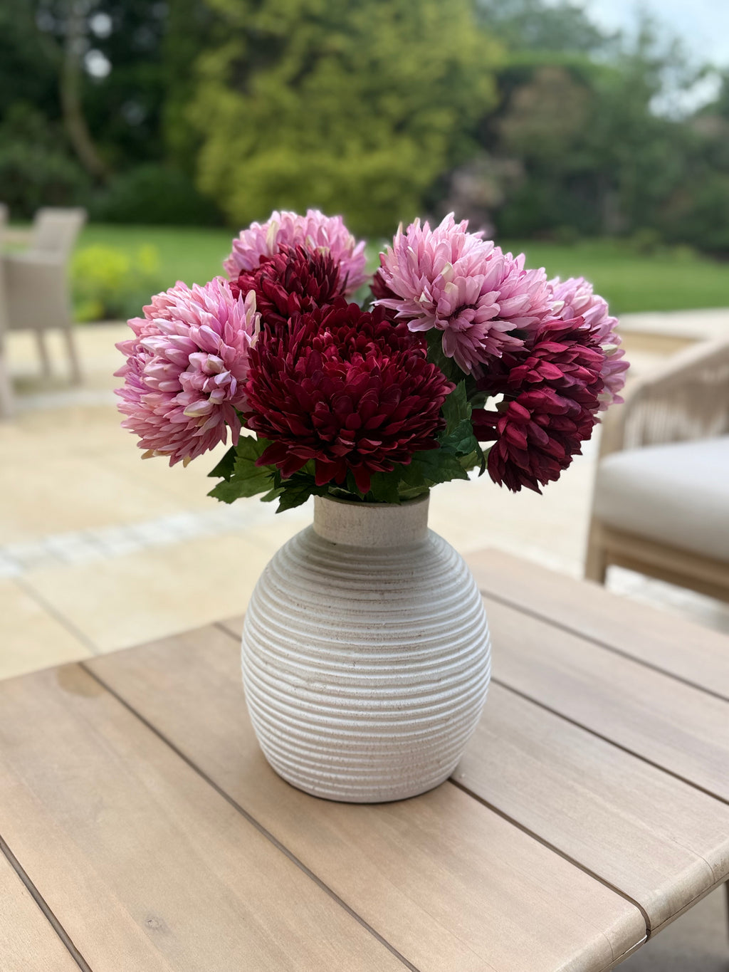 Pink Chrysanthemums