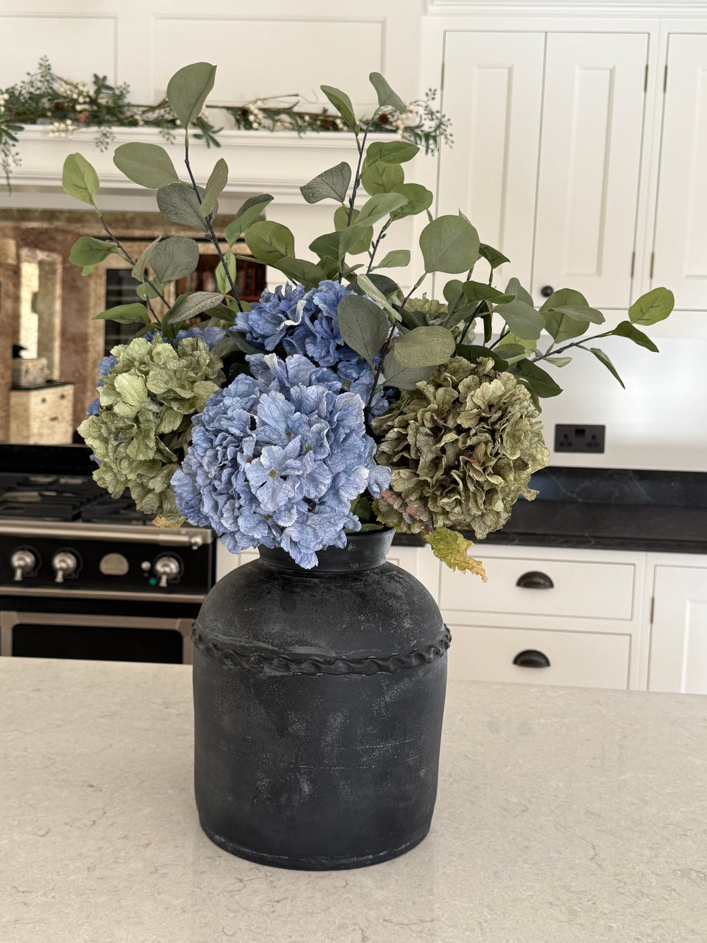 Blue and Green Hydrangeas